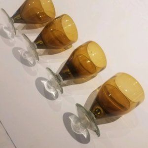 Vintage Mexican Blown Glass Set